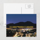 Caracas 's nachts briefkaart (Voorkant / Achterkant)