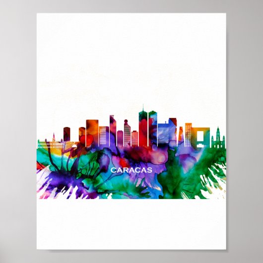 Caracas Skyline Poster (Voorkant)