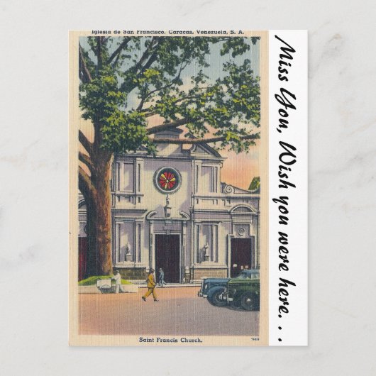 Caracas, Venezuela Briefkaart (Voorkant)