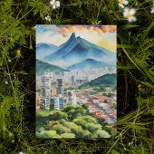 Caracas Venezuela Carte postale Aquarelle