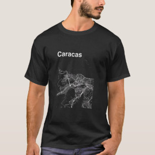 Caracas Venezuela Klassieke stadskaart Grafisch T-shirt