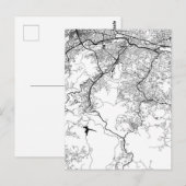 Caracas Venezuela Map Briefkaart (Voorkant / Achterkant)