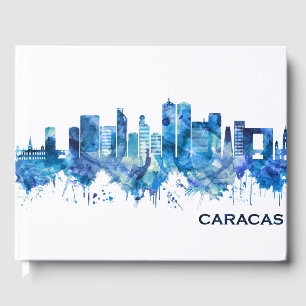 Caracas Venezuela Skyline Blue Gastenboek