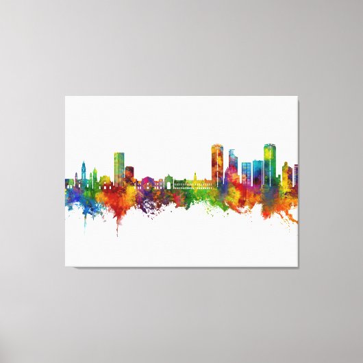 Caracas Venezuela Skyline Canvas Afdruk (Voorkant)