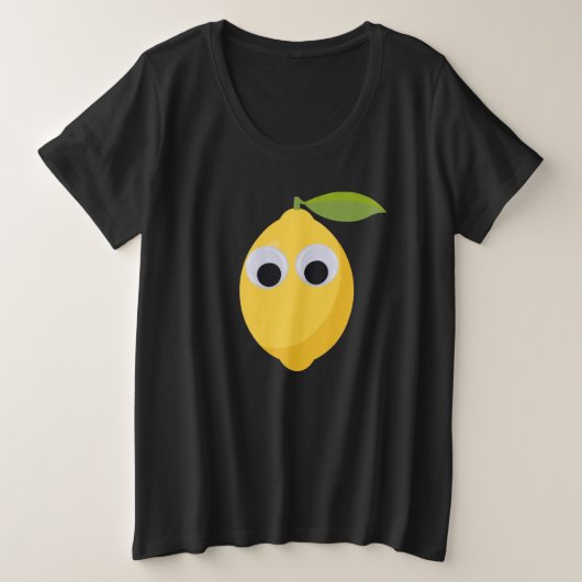 Caractère citron mignon avec yeux googly (Design devant)