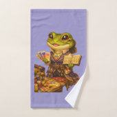 Caractère de grenouille créatrice de royaume (Serviette à main)