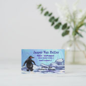 Caractère de pingouin derrière et avant Cartes de (Debout devant)