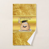 Caractère de pomme de terre avec diplôme (Serviette à main)