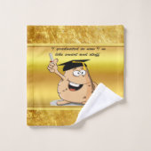 Caractère de pomme de terre avec diplôme (Gant de toilette)