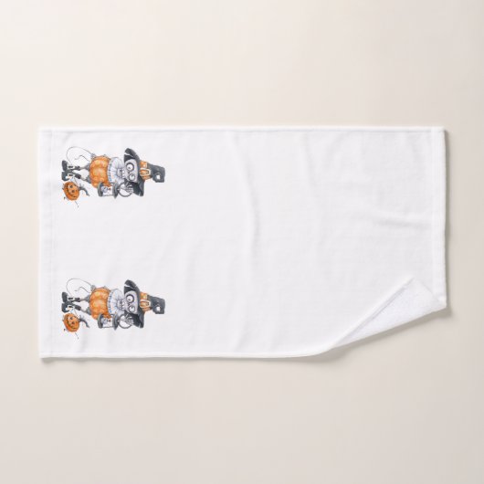 Caractère d'Halloween effrayant (Serviette à main)