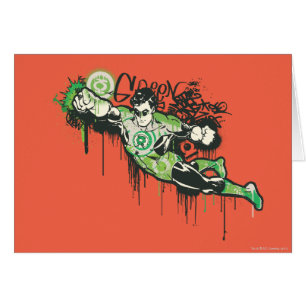 Caractère Graffiti de lanterne verte