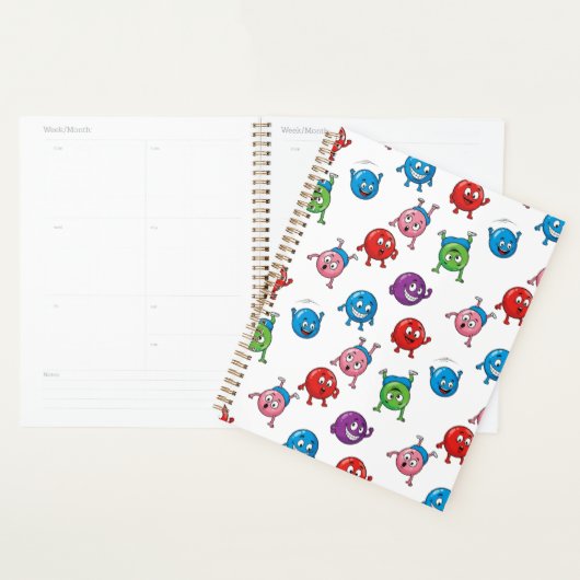 Caractères circulaires colorés (Devant avec enveloppe)