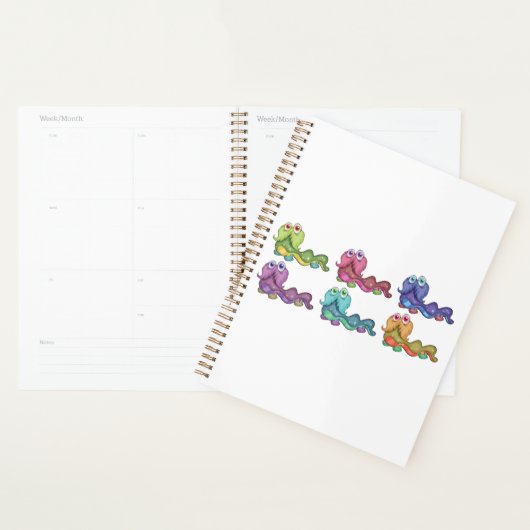 Caractères Colorés Caterpillar Fun Whimsical (Devant avec enveloppe)