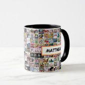 Caractères comiques Enfants Nom du Motif Mug (Devant droit)