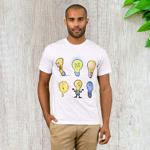 Caractères d'ampoule Hommes T-shirt