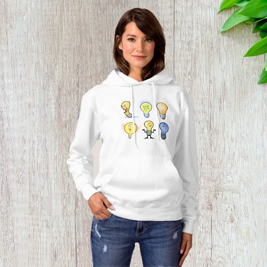 Caractères d'ampoule Sweat - shirt à capuche femme