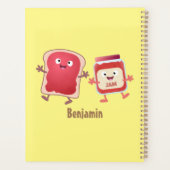 Caractères de dessins animés sur le pain et la con (Dos)