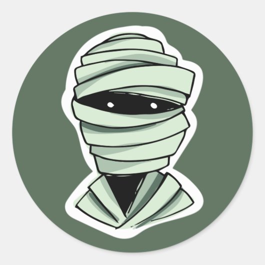 Caractères d'Halloween autocollants couleur person (Devant)