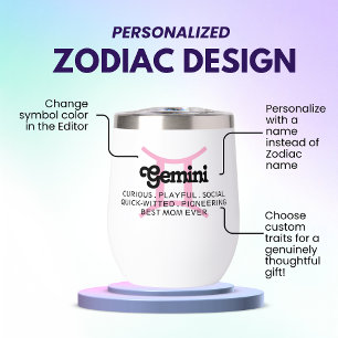 Caractères personnalisés du signe du zodiaque Géme