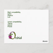 Caractéristiques du zodiaque Gemini carte postale (Dos)