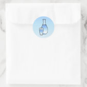 Carafe d'eau classique autocollant rond (Sac)