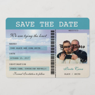 Caraïben Dreamweaver Boarding Pass Save the Date