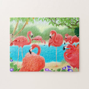 Caraïben Flamingo Lagoon Puzzle Legpuzzel