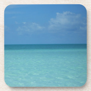 Caraïben Horizon Tropical Turquoise Blue Bier Onderzetter