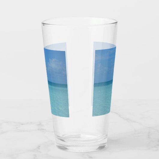 Caraïben Horizon Tropical Turquoise Blue Glas (Rechts)