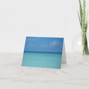 Caraïben Horizon Tropical Turquoise Blue Kaart