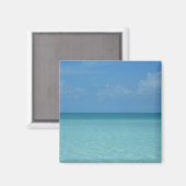 Caraïben Horizon Tropical Turquoise Blue Magneet (Voorkant / Achterkant)