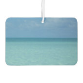 Caraïben Horizon Tropical Turquoise Blue Monogram Luchtverfrisser (Achterkant)