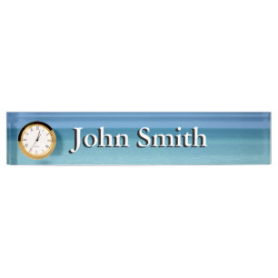 Caraïben Horizon Tropical Turquoise Blue Naambordje