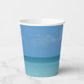 Caraïben Horizon Tropical Turquoise Blue Papieren Bekers (Links)