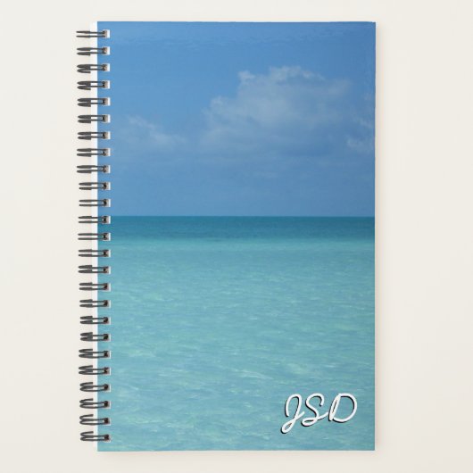 Caraïben Horizon Tropical Turquoise Blue Planner (Voorkant)