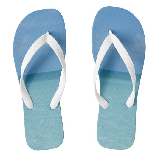 Caraïben Horizon Tropical Turquoise Blue Teenslippers (Voetbed)