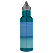 Caraïben Horizon Tropical Turquoise Blue Waterfles (Links)