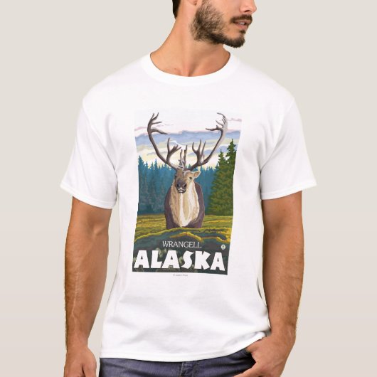 Caraïben in de Wilde - Wrangell, Alaska T-shirt (Voorkant)