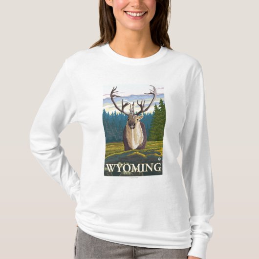 Caraïben in het wild - Wyoming T-shirt (Voorkant)