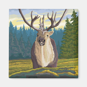 Caraïben in het wild - Yellowstone National Magneet