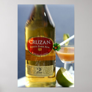 Caraïben, Maagdeneilanden. Cruzan Estate Dark Poster