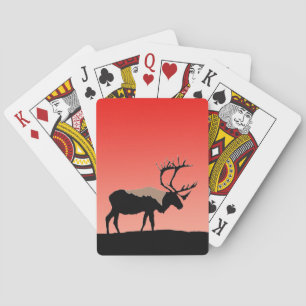 Caraïben op zonsondergang - Oorspronkelijke natuur Pokerkaarten