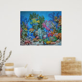 Caraïben reef print (Keuken)