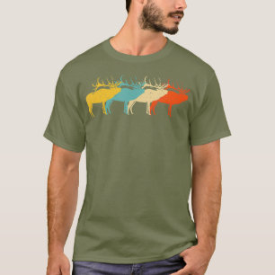 Caraïben  Retro Stag Doe Deer Lover 60 T-shirt