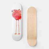 Caraïben Roze Flamingo Skateboard (Voorkant)