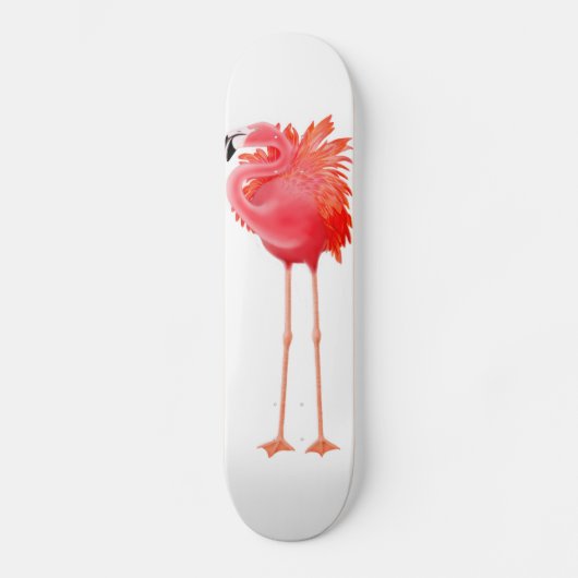 Caraïben Roze Flamingo Skateboard (Voorkant)