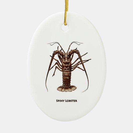 Caraïben Spiny Lobster Keramisch Ornament (Voorkant)