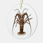 Caraïben Spiny Lobster Keramisch Ornament (Links)