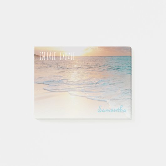 Caraïben Sunrise Inhale Exhale Tropical Beach Post-it® Notes (Voorkant)