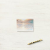 Caraïben Sunrise Inhale Exhale Tropical Beach Post-it® Notes (Op bureau)